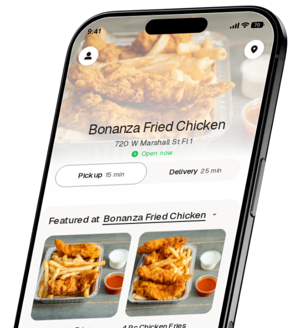 Bonanza Fried Chicken app preview