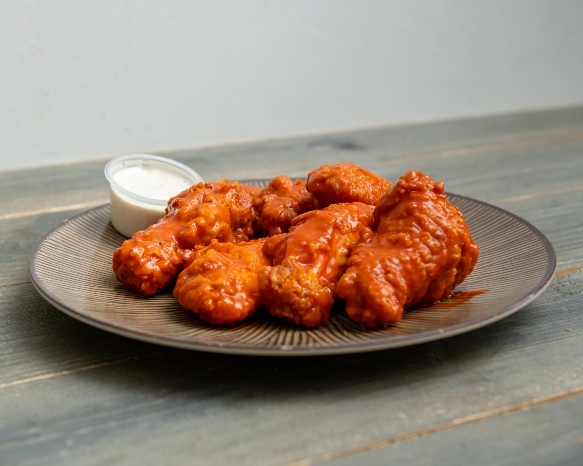 Chicken sandwiches and wings