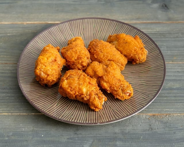 7 Pc Bone in Naked Wings.