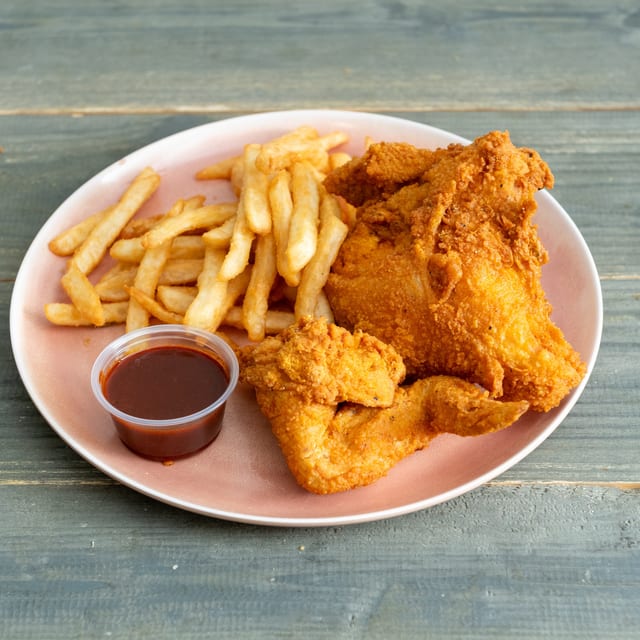 2 Pc Chicken & Fries.